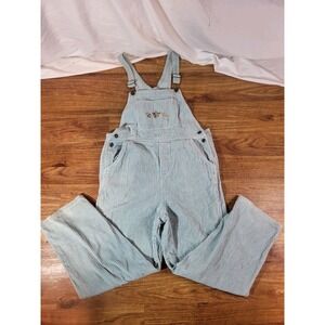 Hartstrings Light Blue Youth Size 16 Corduroy Overalls Embroidered